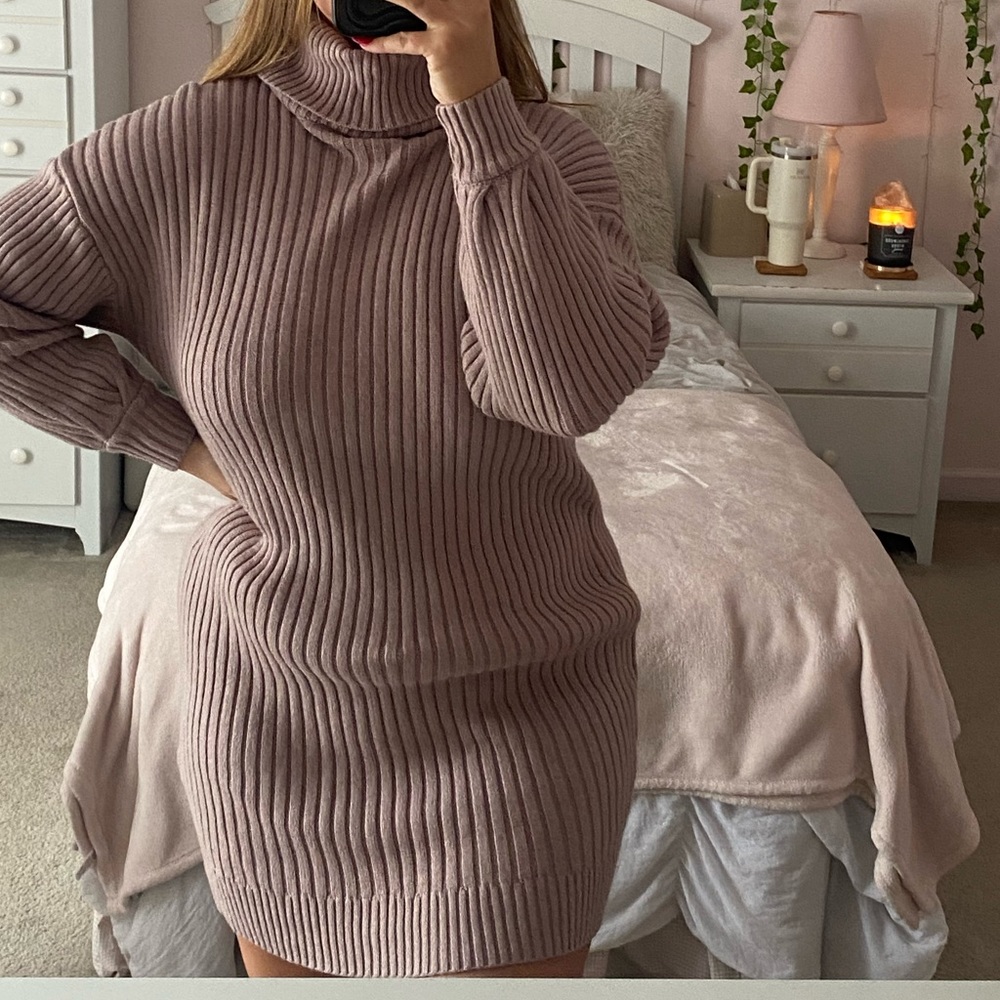 Gray Sweater Dress
